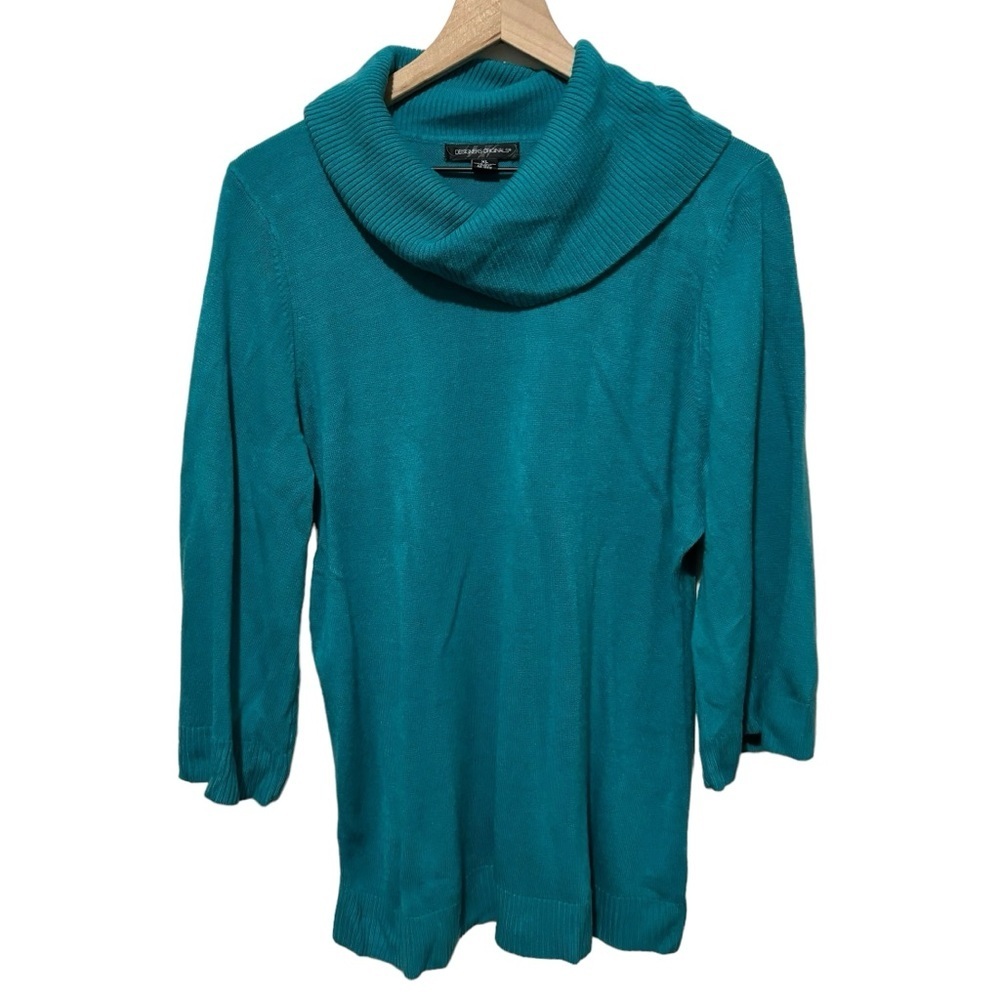 Designers Original Cowl Neck Sweater 3/4 Bell Sleeves Women’s Size XL